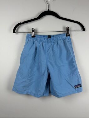 Patagonia Baggies Swim Trunks Boys Small Blue Gorpcore Outdoors Nylon